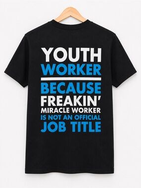 Black Youth Worker Graphic Tee